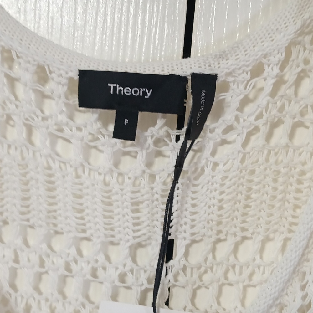 Theory Lace Tank White Crochet - Picture 6 of 8